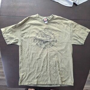 Harley-Davidson Mens XL Olive Green Graphic T-Shirt House of Harley Milwaukee